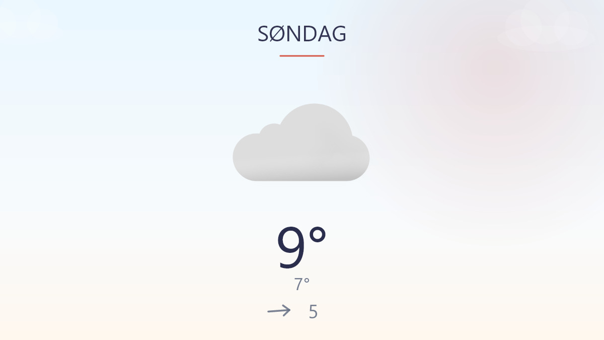 Kølig dag med frisk pust over området