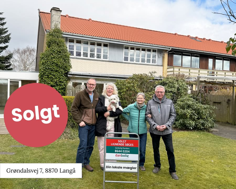 Danbolig Randers sælger villa i Langå med smil og succes