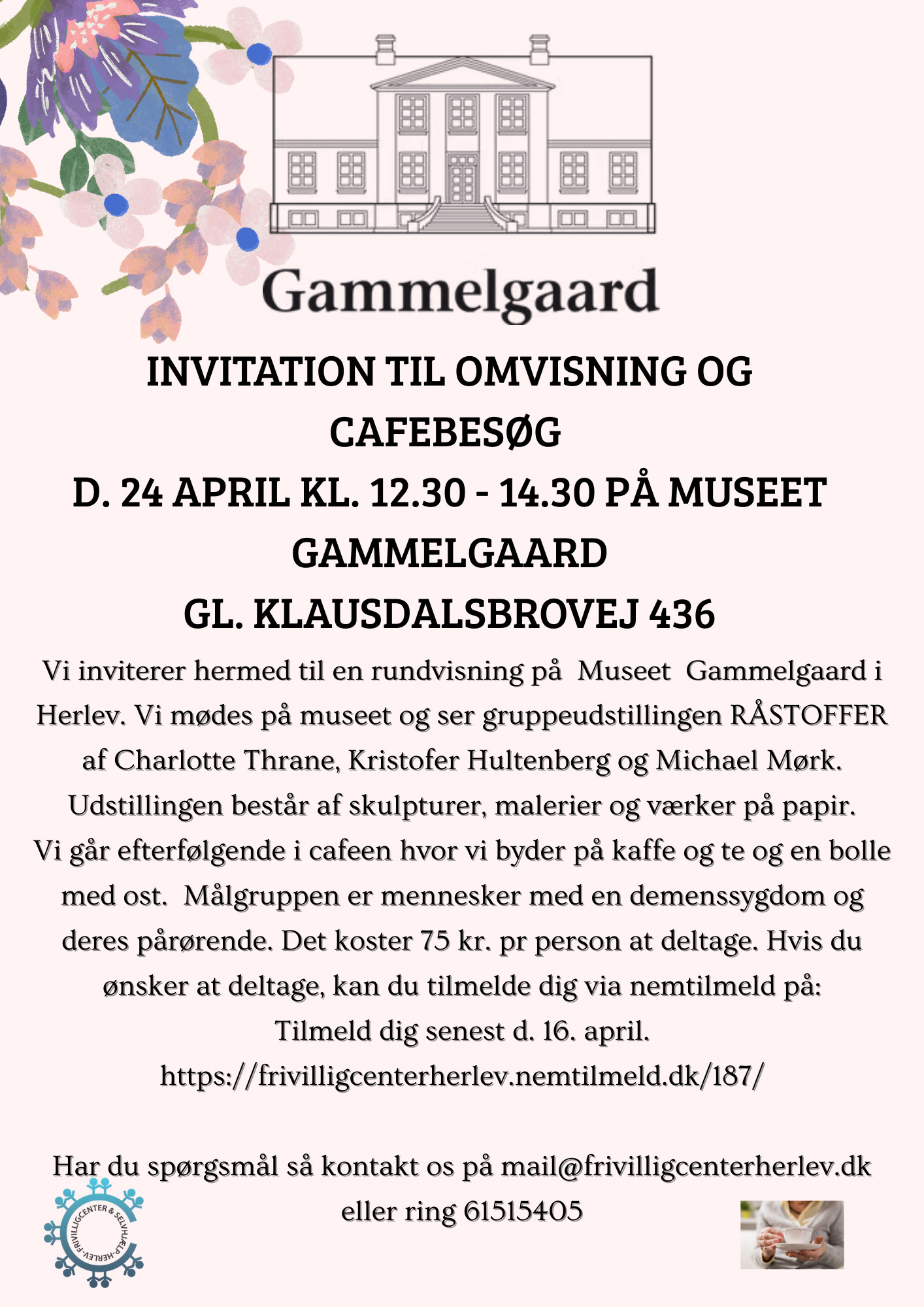 Kunstudstilling og hyggelig caféoplevelse for ældre i Herlev